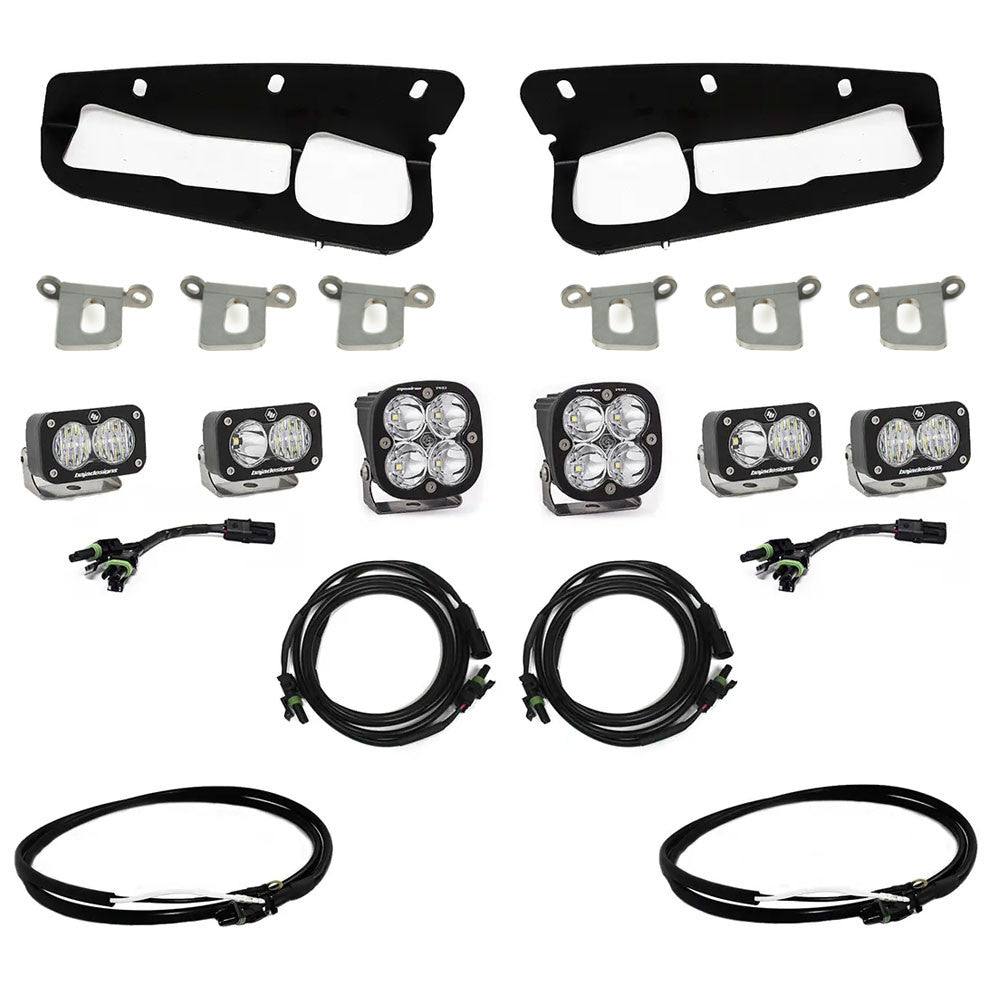 Baja Designs 2021+ Ford Bronco Fog Pocket Kit 21-Up Pro w/Upfitter - 447763UP