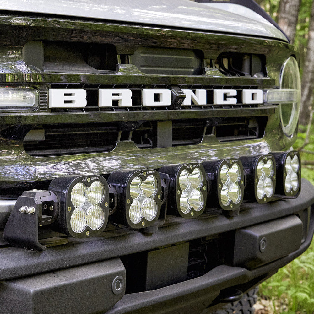 Baja Designs 2021+ Ford Bronco 6 XL Linkable Light Bar Kit Plastic Bumper Mount - 447768