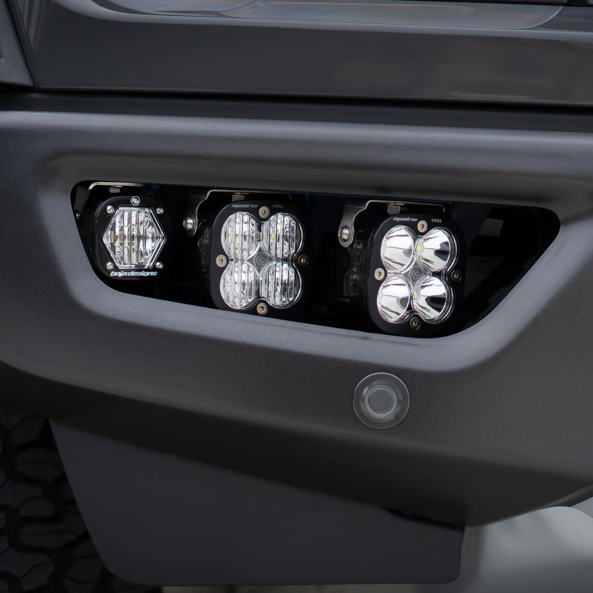 Baja Designs 2021+ Ford Raptor Aftermarket Pro Fog Pocket SAE Kit - 448055
