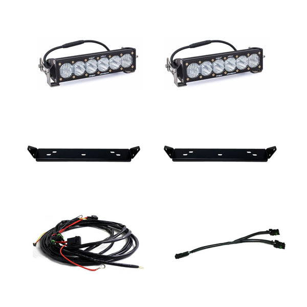 Baja Designs 2021+ Ford Raptor OnX6 Behind Grill Kit -10in. Clear D/C - 448063