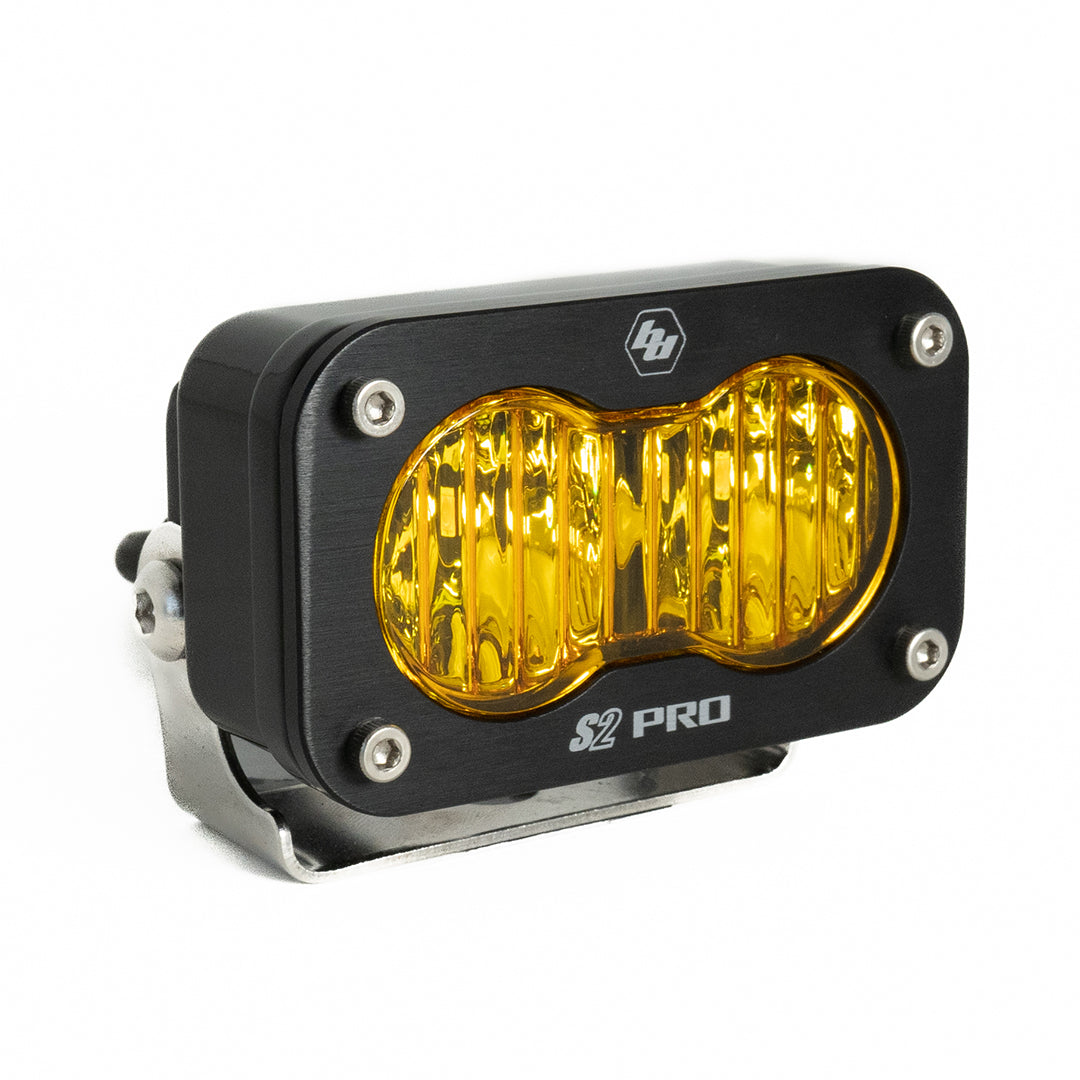 Baja Designs S2 Pro Wide Cornering Pattern LED Light - Amber - 480015