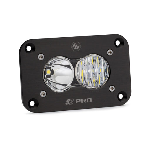 Baja Designs S2 Pro Flush Mount Driving Combo Pattern LED Work Light - Clear - 481003