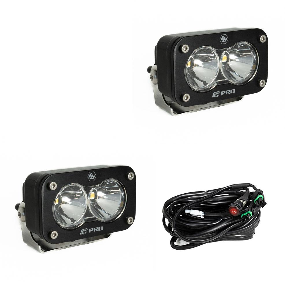 Baja Designs S2 Pro Series LED Light Pods Spot Pattern - Pair - 487801