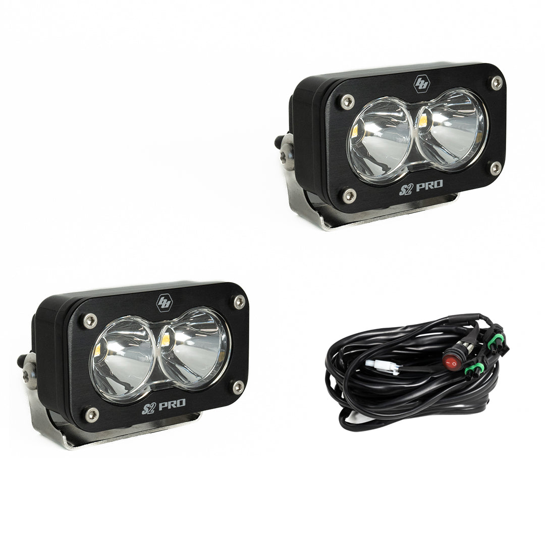 Baja Designs S2 Pro Series LED Light Pods Spot Pattern - Pair - 487801