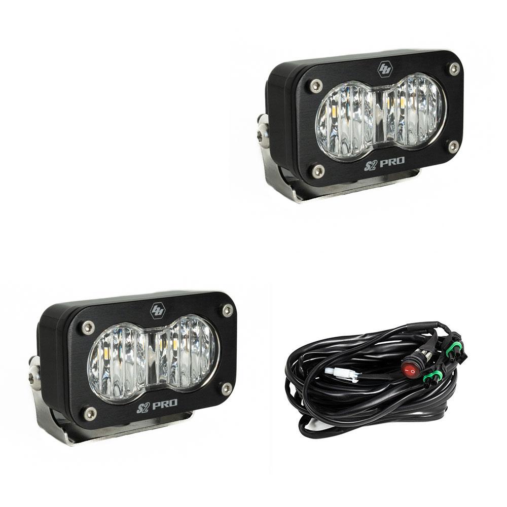 Baja Designs S2 Pro Series LED Light Pods Wide Cornering Pattern - Pair - 487805