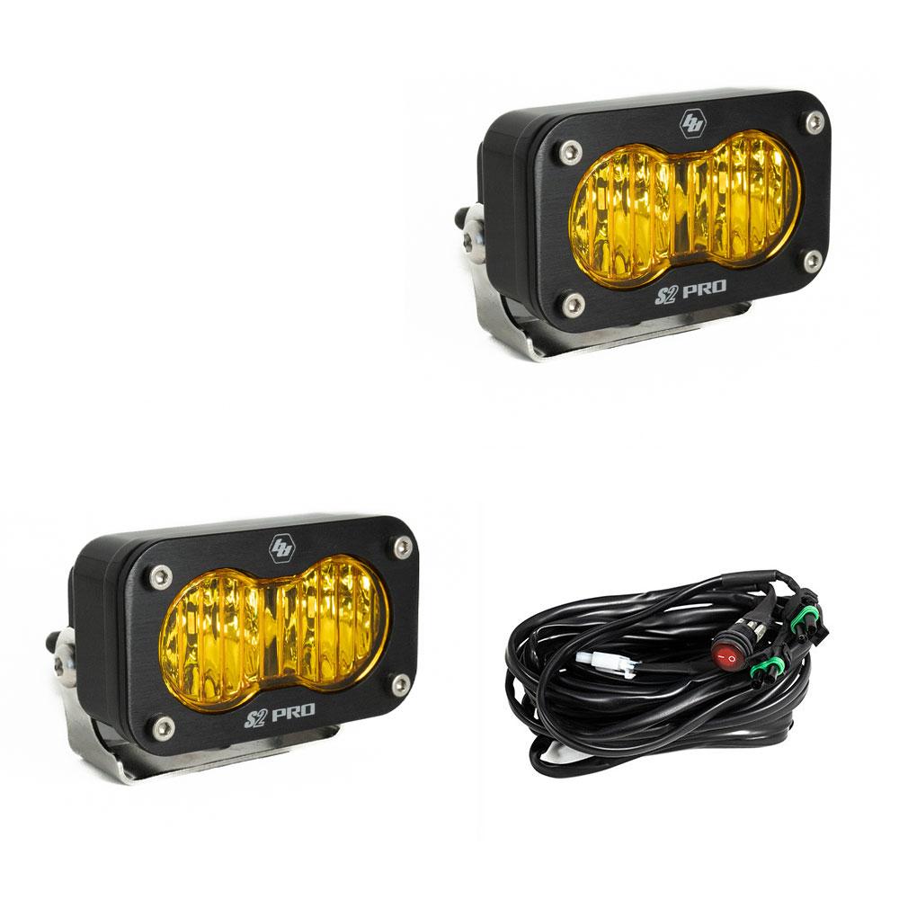 Baja Designs S2 Pro Wide Cornering Pair - LED Amber - 487815