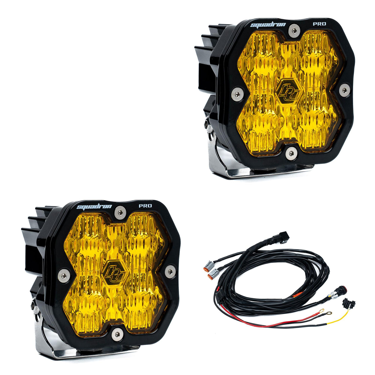Baja Designs Squadron 2.0 Pro LED Wide Cornering (Pair) - Baja Amber - 4978152