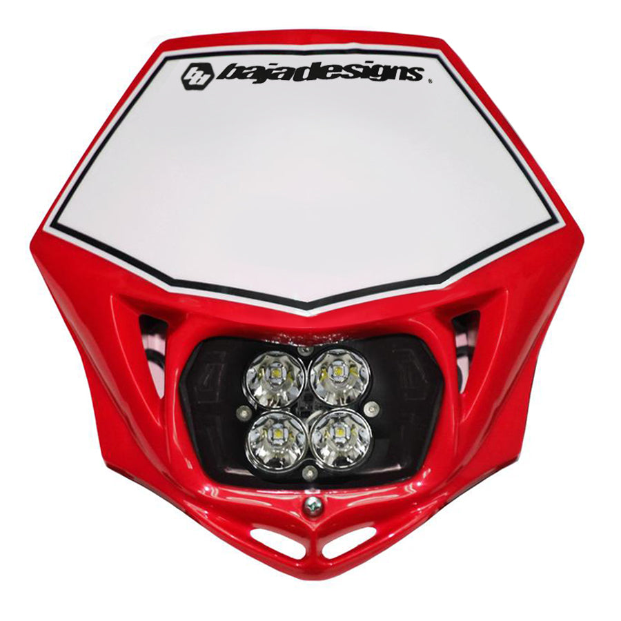 Baja Designs Squadron Pro Motorcycle Headlight LED Race Light - Red - 4970014R