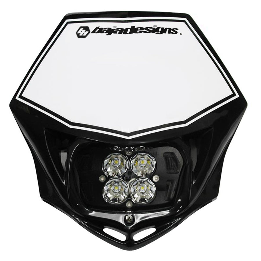 Baja Designs Motorcycle Headlight LED Race Light Black Squadron Pro - 497001BK