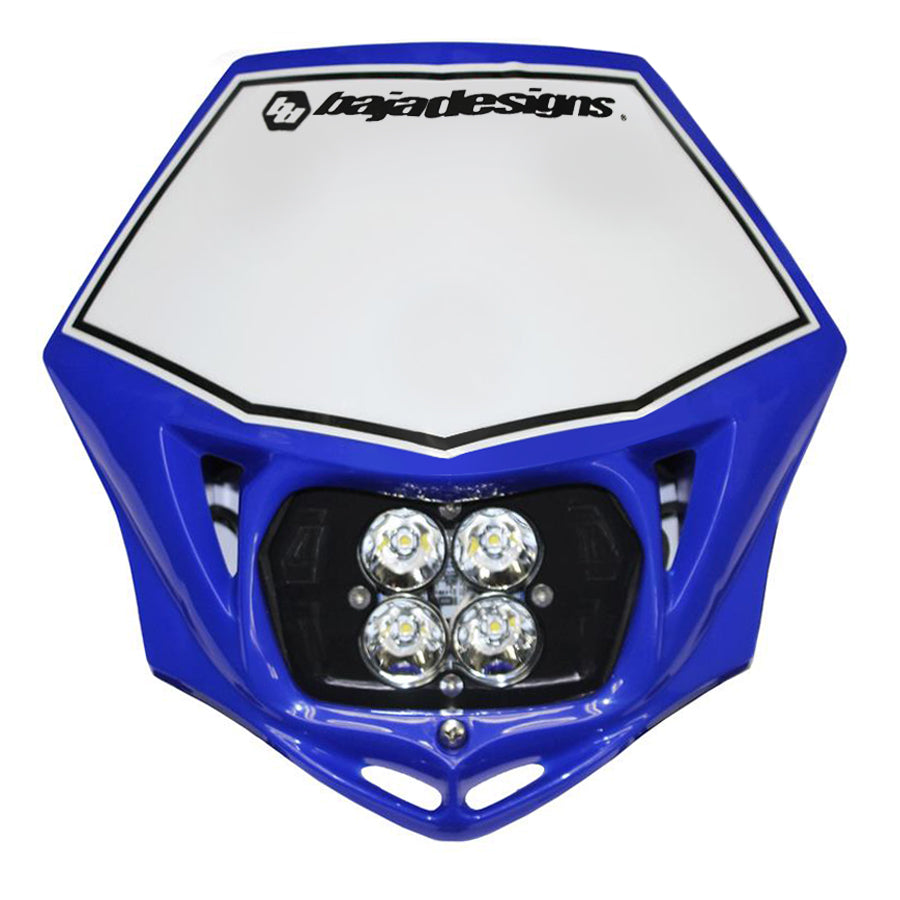 Baja Designs Motorcycle Headlight LED Race Light Blue Squadron Pro - 497001BU