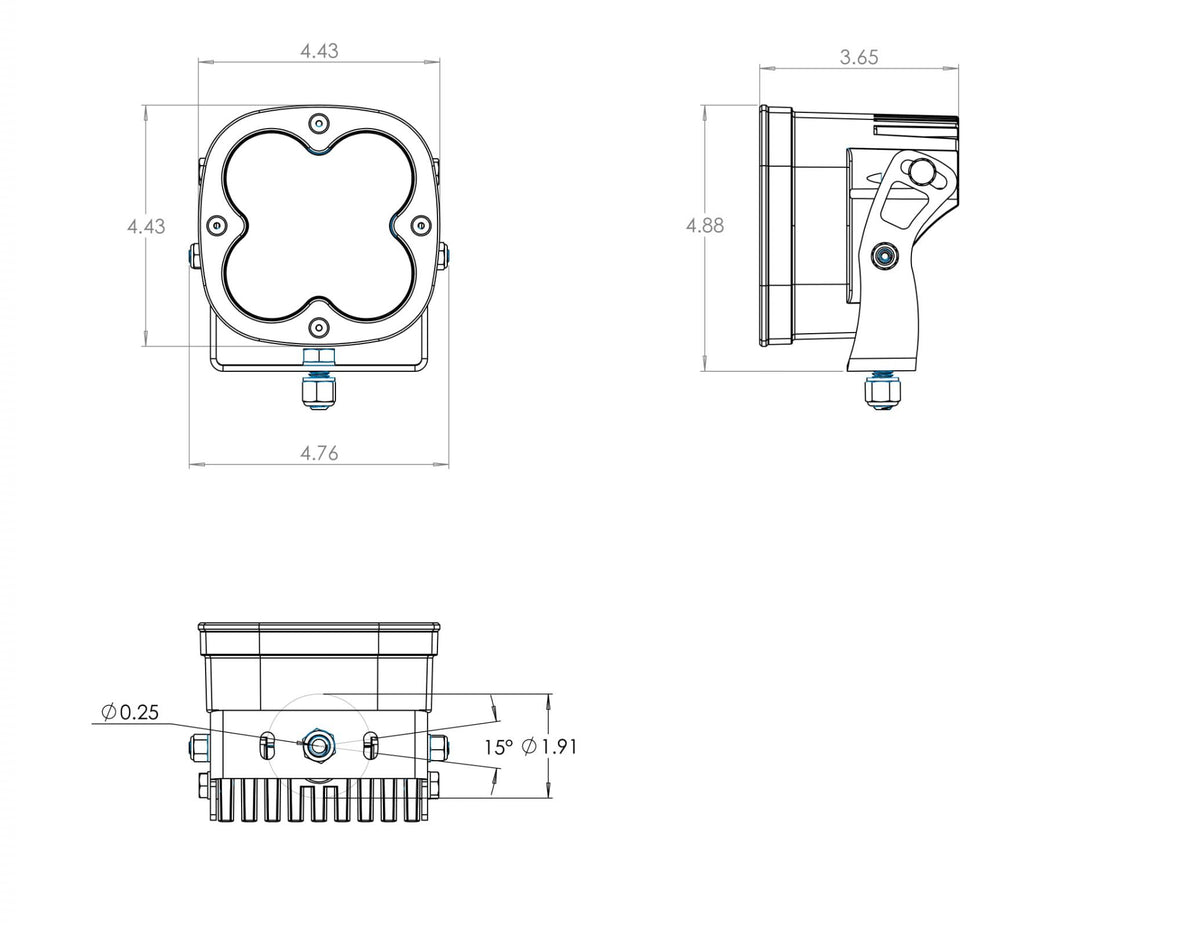 Baja Designs XL Pro Wide Cornering LED Light Pods - Clear - 500005