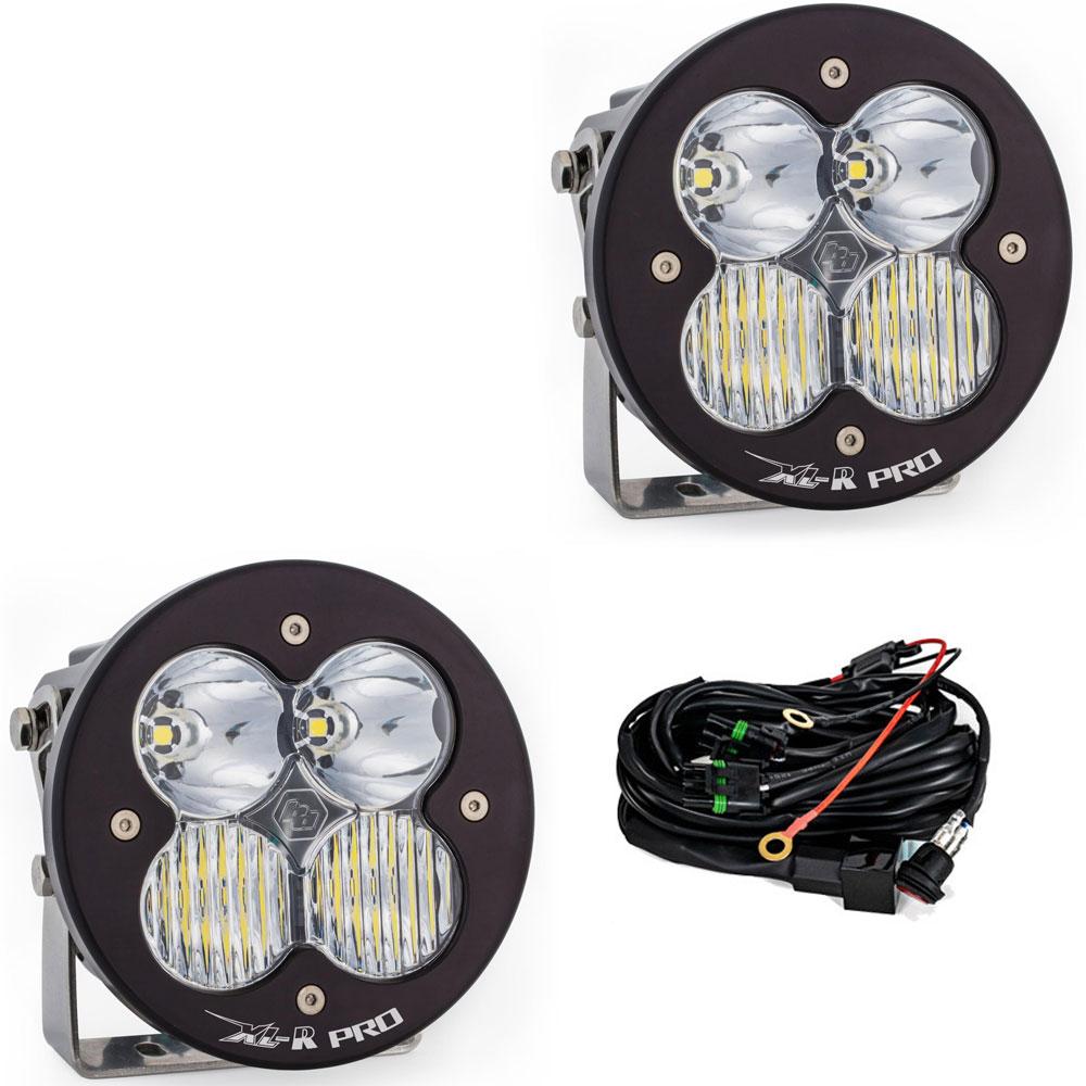 Baja Designs XL R Pro Series Driving Combo Pattern Pair LED Light Pods - Clear - 537803