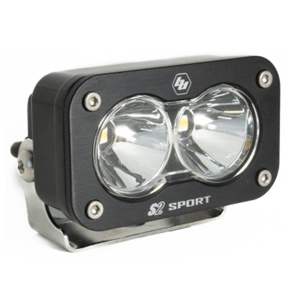 Baja Designs LED Work Light Clear Lens Spot Pattern Each S2 Sport - 540001