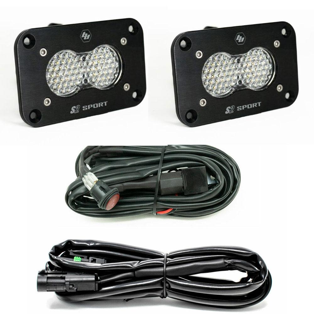Baja Designs S2 Sport Flush Mount Work/Scene Pattern LED Work Light - Clear - 547808
