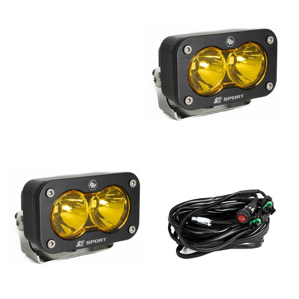 Baja Designs S2 Sport Spot Pattern LED Work Light - Amber - 547811