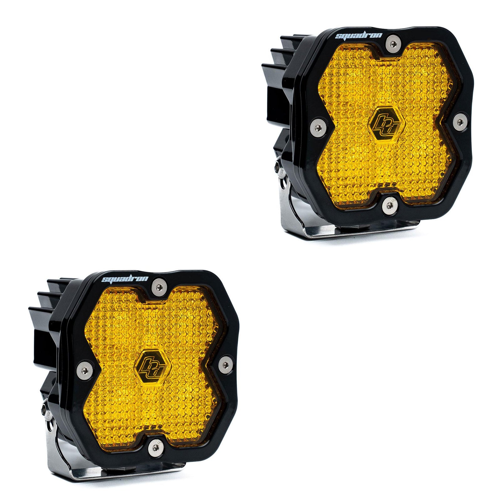 Baja Designs Squadron 2.0 Sport LED Work/Scene (Pair) - Baja Amber - 5578162
