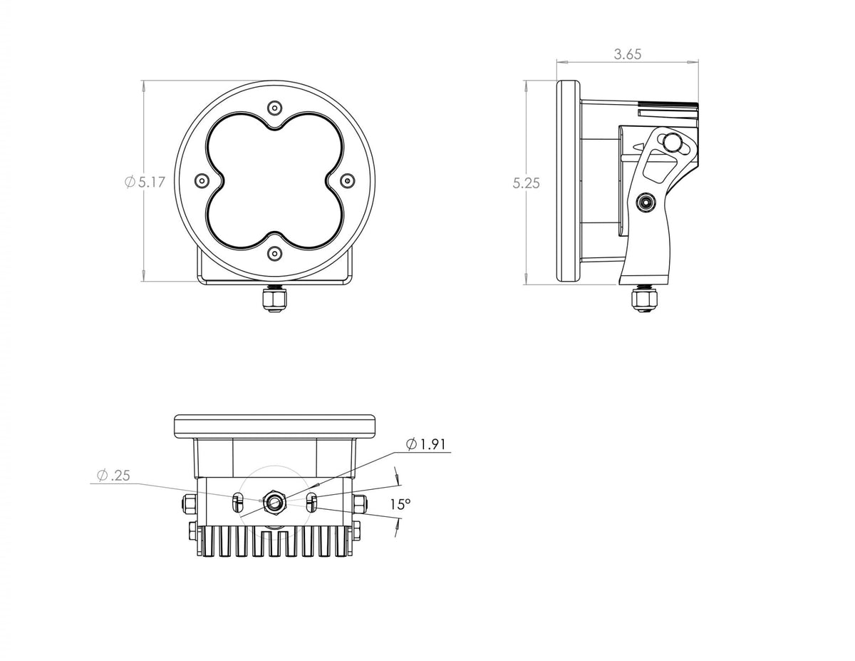 Baja Designs XL-R Sport Pair Driving/Combo - Amber - 577813