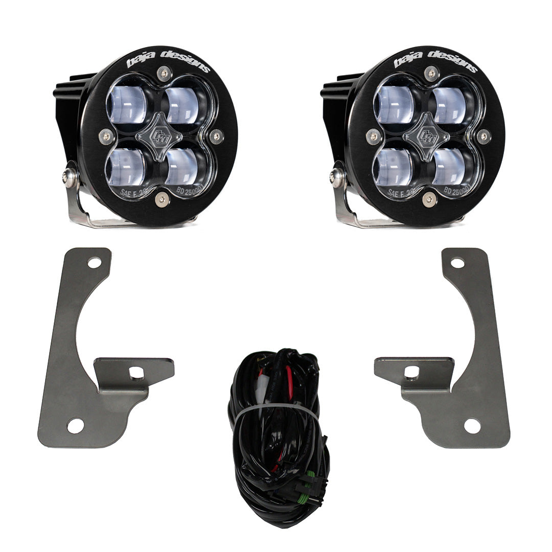 Baja Designs 07-18 Wrangler JK w/Premium OE Bumper Squadron R SAE Fog Pocket Kit - 587524