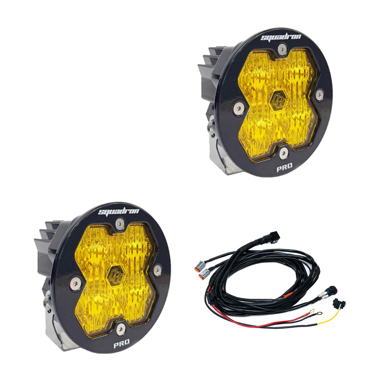 Baja Designs Squadron-R 2.0 Pro LED Wide Cornering (Pair) - Baja Amber - 5978152