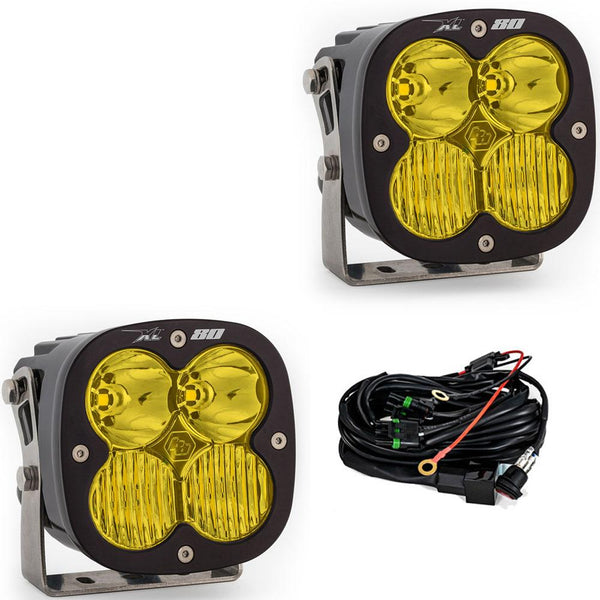 Baja Designs XL80 Series Driving Combo Pattern Pair LED Light Pods - Amber - 677813
