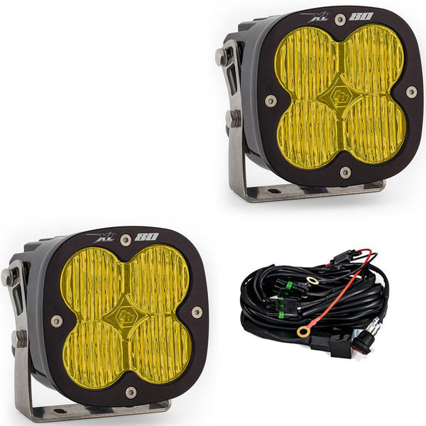 Baja Designs XL80 Series Wide Cornering Pattern LED Light Pods - Amber - 677815