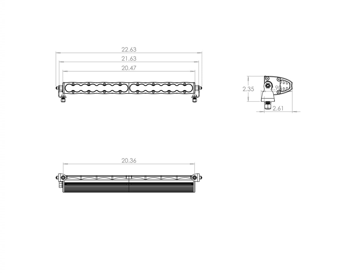 Baja Designs S8 Series Straight Wide Driving Pattern 20in LED Light Bar - 702004