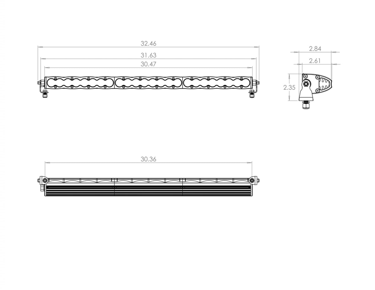 Baja Designs S8 Series Work/Scene Pattern 30in LED Light Bar - 703006