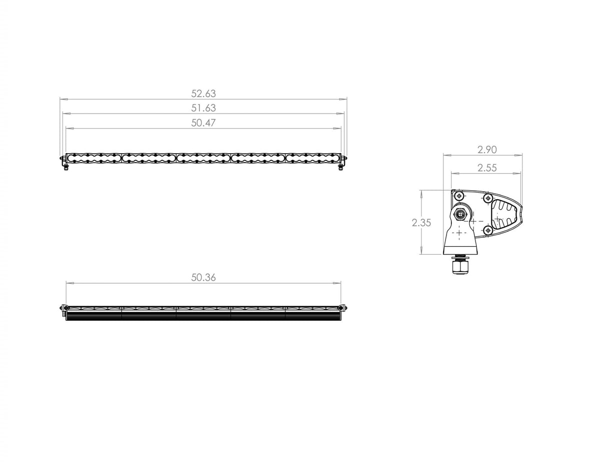 Baja Designs S8 Series High Speed Spot Pattern 50in LED Light Bar - 705001