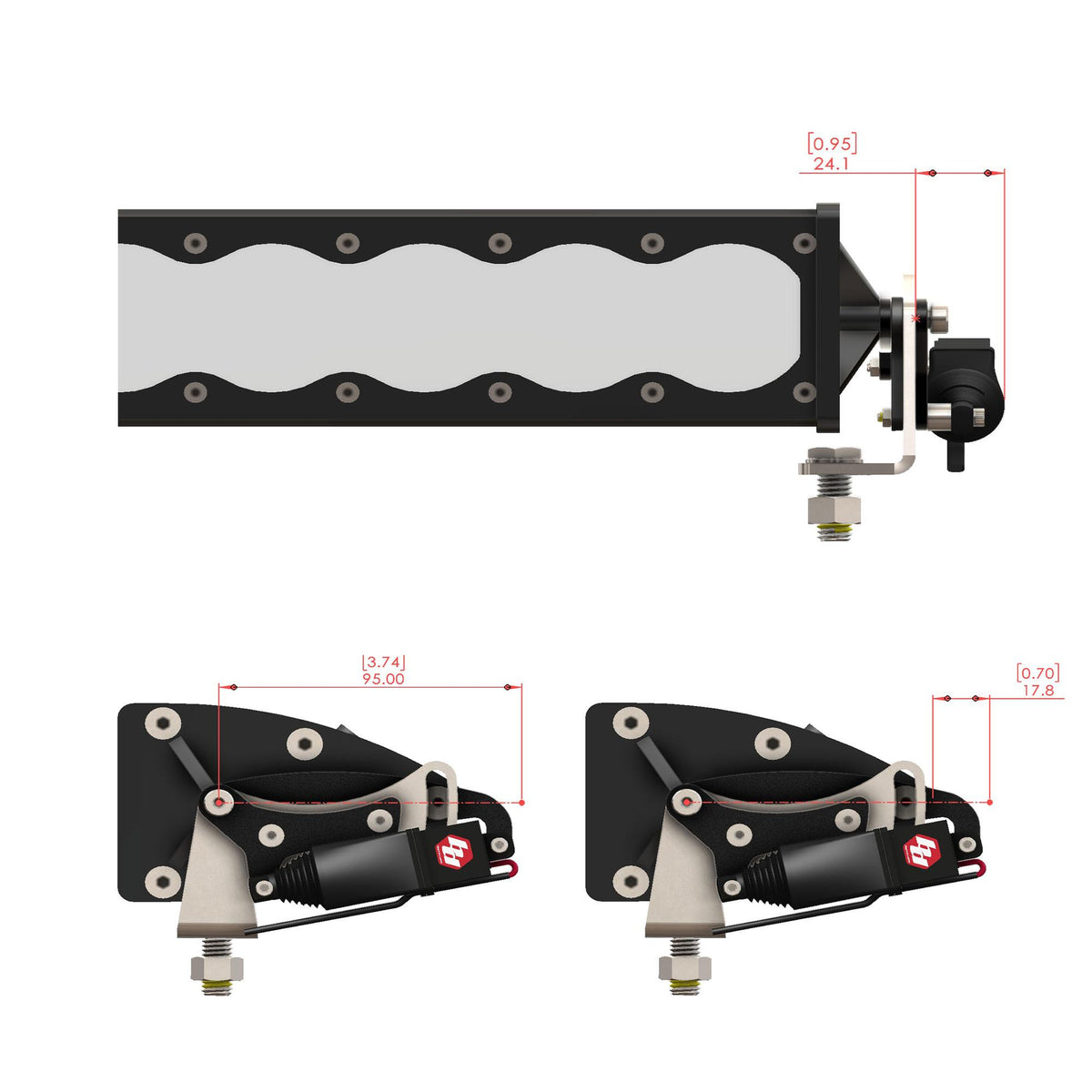 Baja Designs Reflex Light Actuator Kit - OnX6+ Single (10in Length) - Universal - 800011
