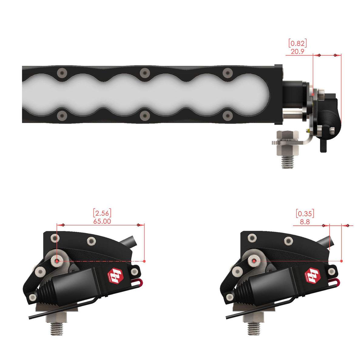 Baja Designs S8 Double (20+ Length) Actuator Kit - 800014