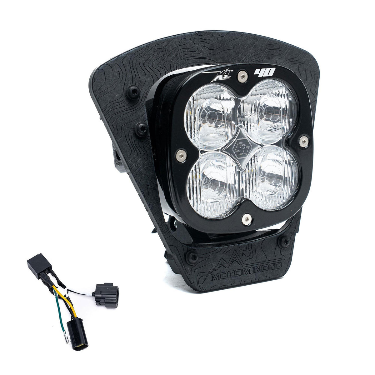 Baja Designs 2024+ GasGas XL40 LED Headlight Kit w/Hi-Low Harness Trail Lens - Clear - 821001