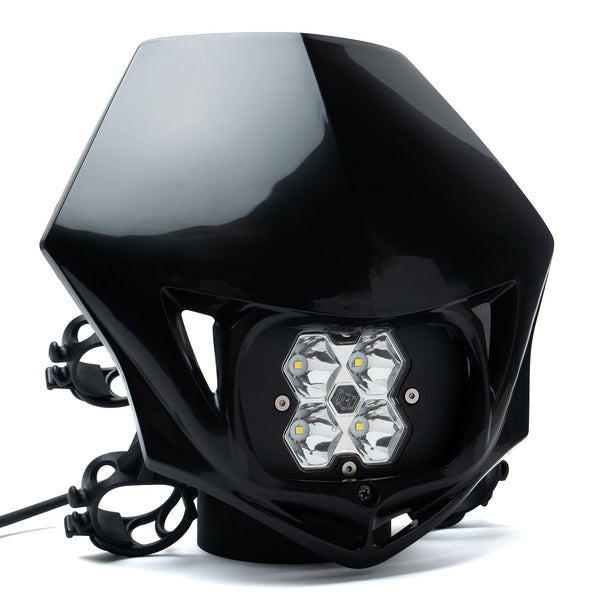 Baja Designs Squadron 2.0 Sport (Spot) - Clear w/MC Race LED Light - Black - 847000BK