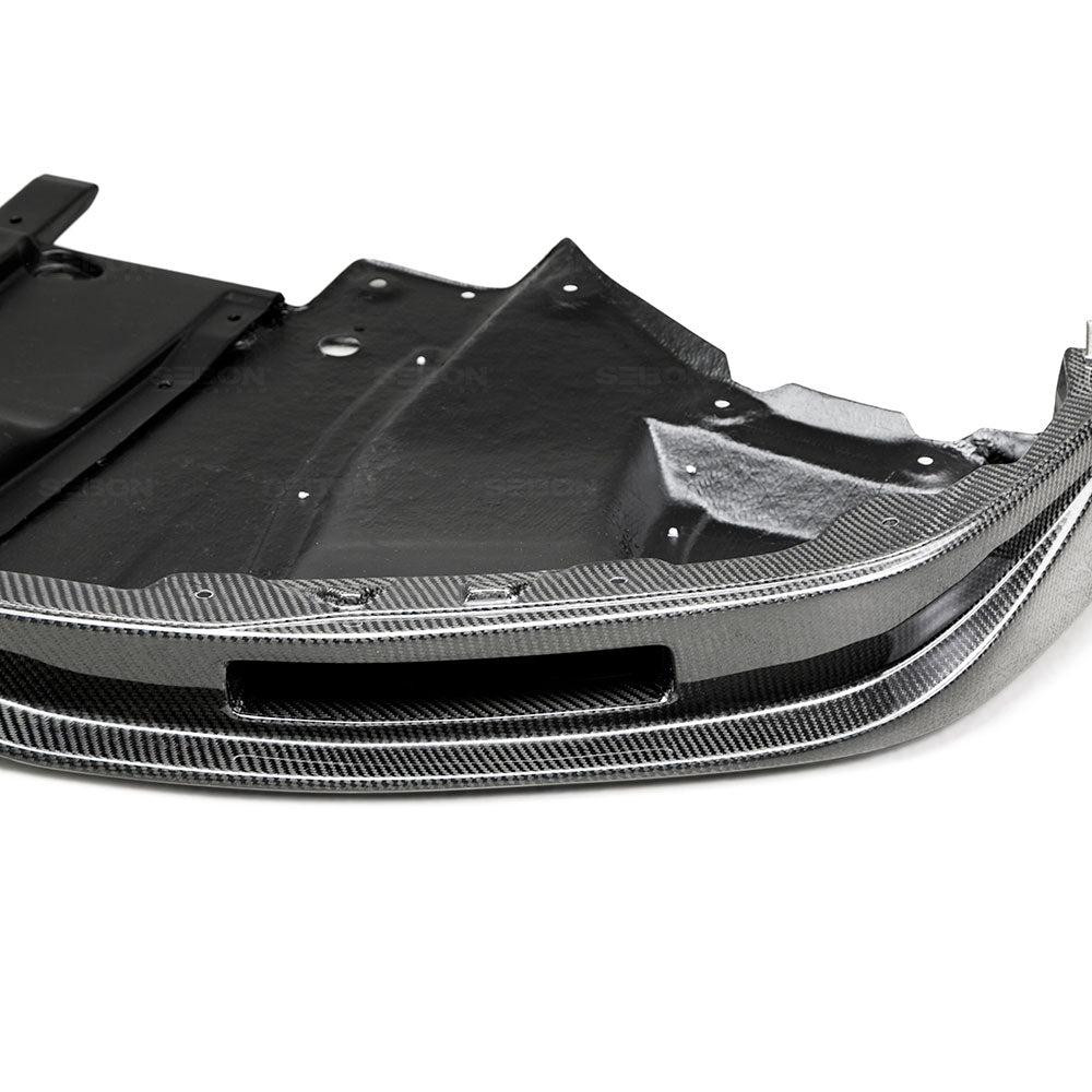 Seibon 12-13 Nissan GTR R35 VS-Style Carbon FIber Front Lip - FL1213NSGTR-VS