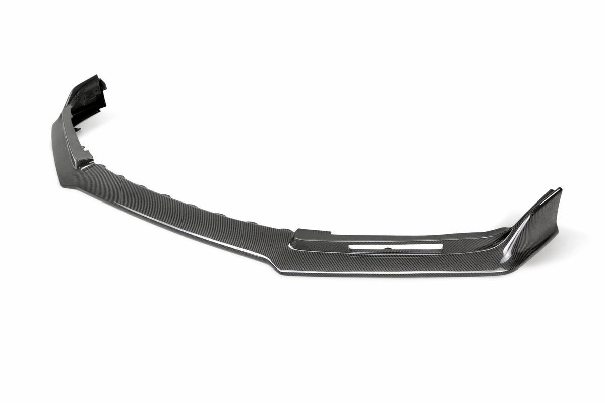 Seibon 2017 Honda Civic Type-R TA-Style Gloss Carbon Fiber Front Bumper Lip - FL17HDCVR-TA