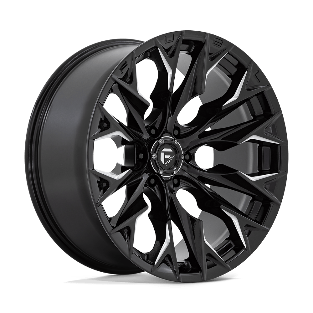 Fuel Off-Road Aluminum Wheels 22X10 Flame D803 Gloss Black Milled