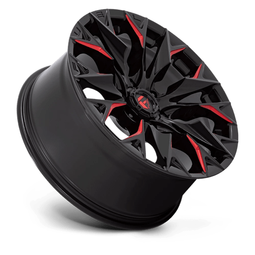 Fuel Off-Road D823 20X9 Gloss Black Milled W/ Candy Red 6x135 +20mm