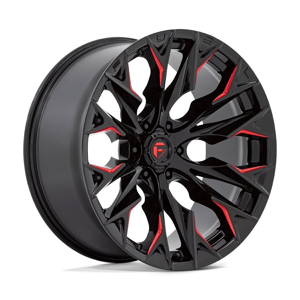 Fuel Off-Road D823 22X10 Gloss Black Milled W/ Candy Red 6x139.7 -18mm