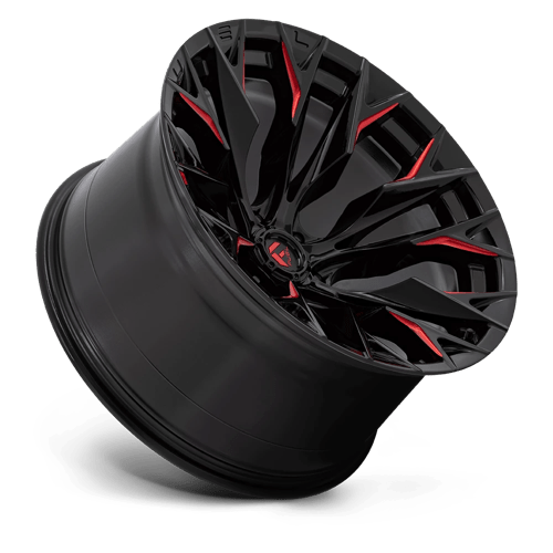 Fuel Off-Road D823 22X12 Gloss Black Milled W/ Candy Red 6x139.7 -44mm