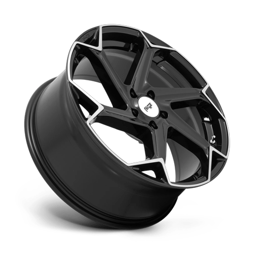 Niche 1PC M255 Flash 20X9 5X112 +27MM Gloss Black Brushed