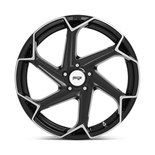 Niche 1PC M255 Flash 20X10.5 5X115 +20MM Gloss Black Brushed