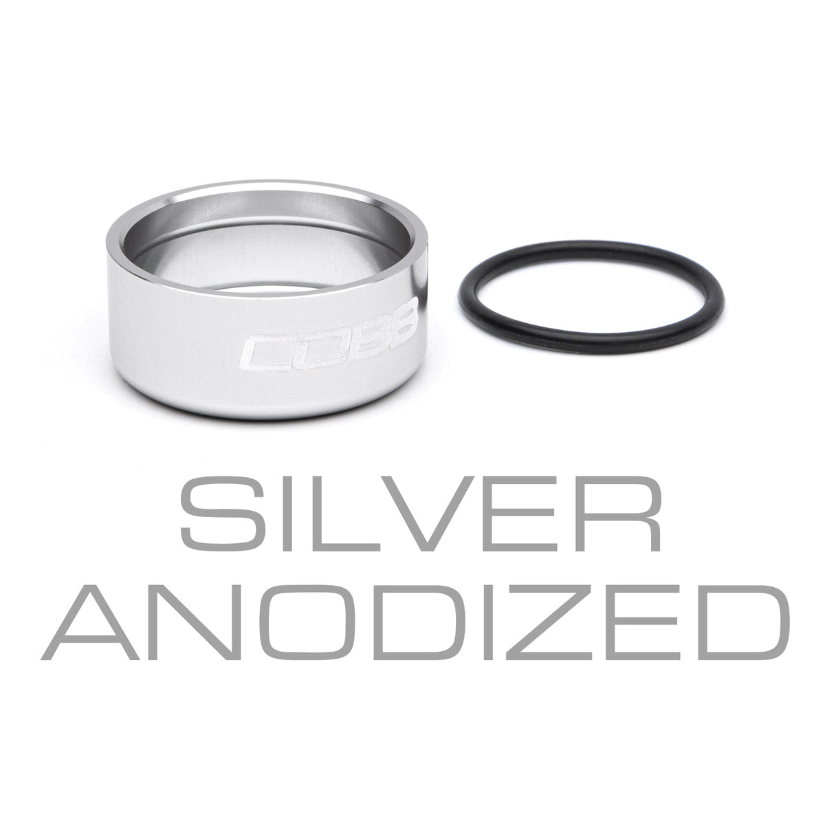 COBB Knob Trim Rings for Focus ST/Fiesta ST &amp; BRZ/GR86 - Silver Anodized - FOR-001-444-SILVER