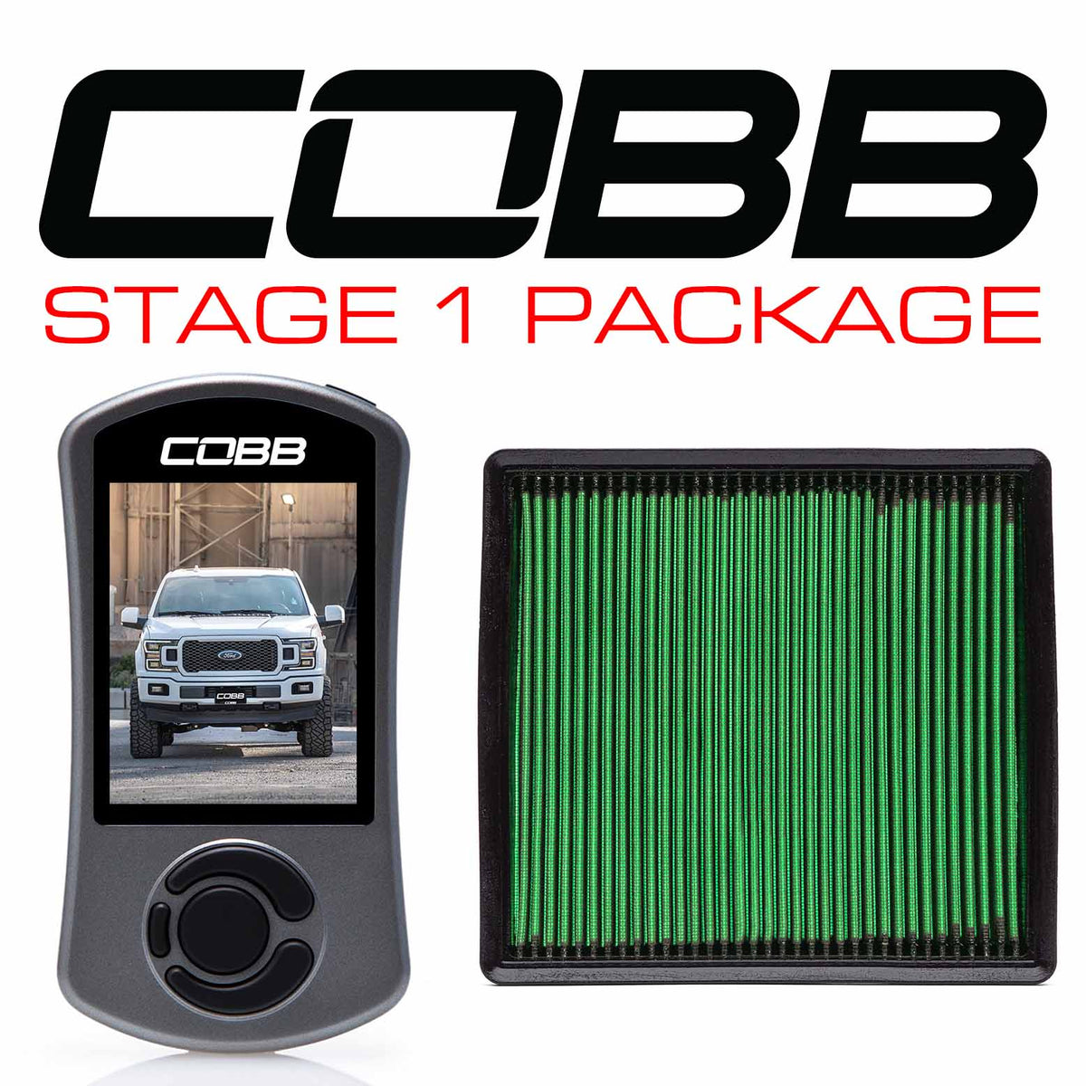 Cobb 18-20 Ford F-150 Ecoboost 2.7L Stage 1 Power Package - FOR0080010