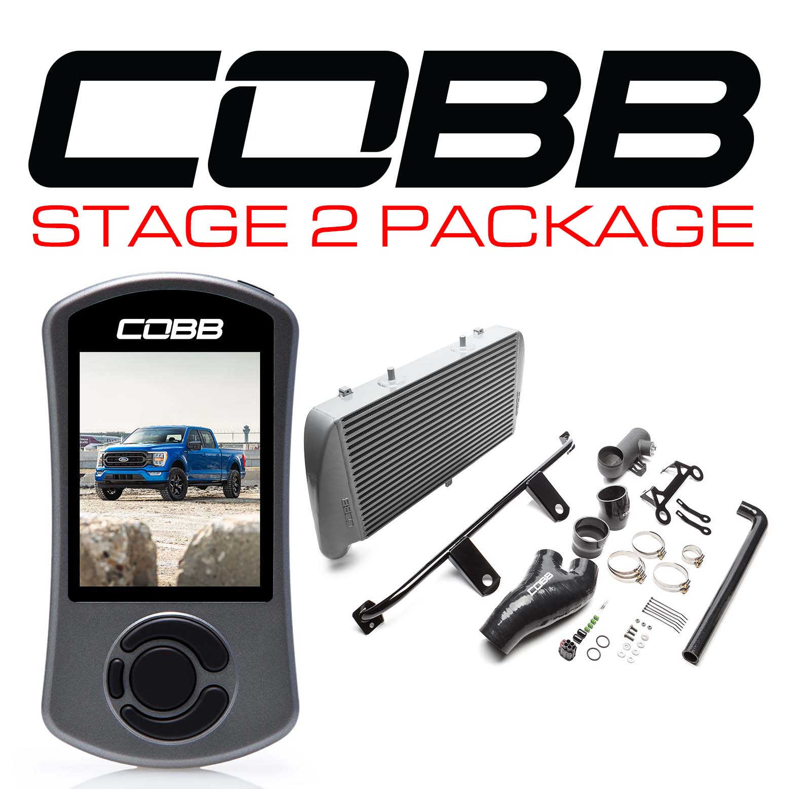 COBB - Stage 2 Power Package Silver Ford F-150 3.5L / Tremor 2021-2022 - FOR0110020SL