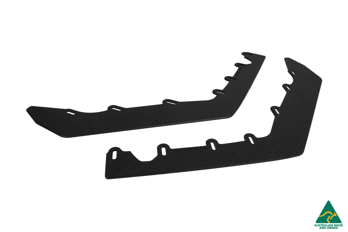 Flow Designs - VA WRX &amp; STI Front Lip Splitter Extensions (Pair)