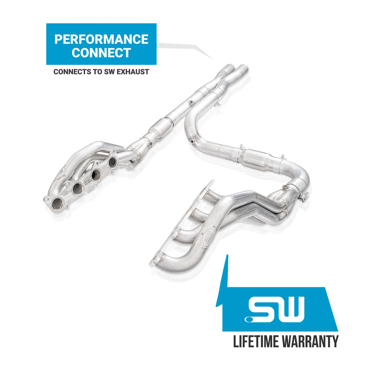Stainless Works - 2015-26 F-150 5.0L Long Tube Header Kit Performance Connect - FT18HCAT