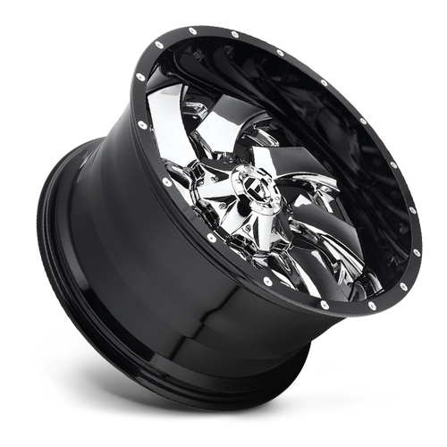 Fuel Off-Road D240 22X10 Chrome W/ Gloss Black Lip 6x135/5.5 -13mm