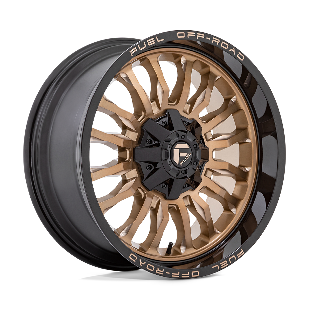 Fuel Off-Road D797 20X9 Platinum Bronze W/ Black Lip 8x180 +1mm