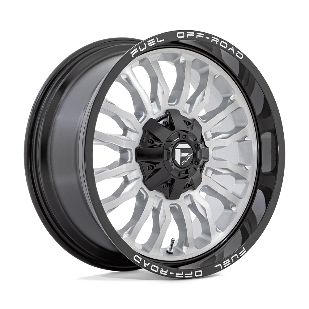 Fuel Off-Road D798 20X10 Silver Brushed Face W/ Milled Black Lip 8x180 -18mm