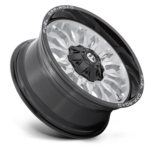 Fuel Off-Road D798 22X10 Silver Brushed Face W/ Milled Black Lip 8x180 -18mm
