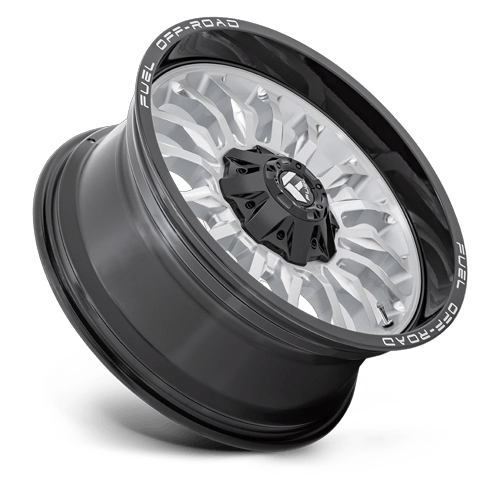 Fuel Off-Road D798 20X9 Silver Brushed Face W/ Milled Black Lip 8x165.1 +1mm